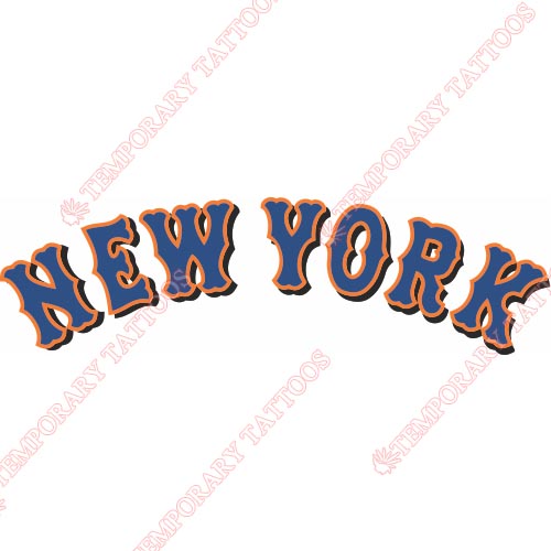 New York Mets Customize Temporary Tattoos Stickers NO.1761